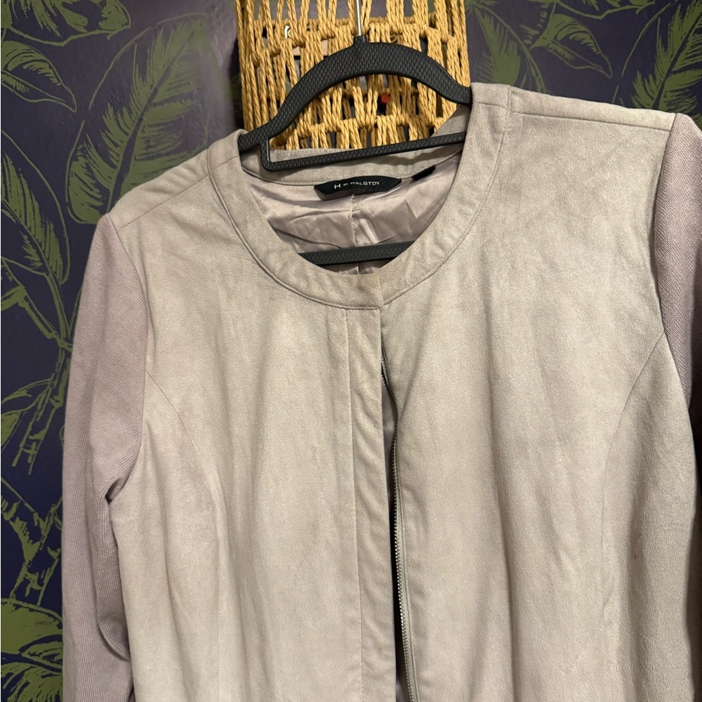 H by Halston Women's Light Gray Blazer